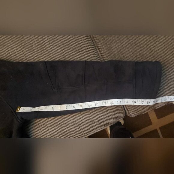 Streetwear Aviator Jacket Black Sherpa Lined Vintage Bomber - Picture 12 of 12